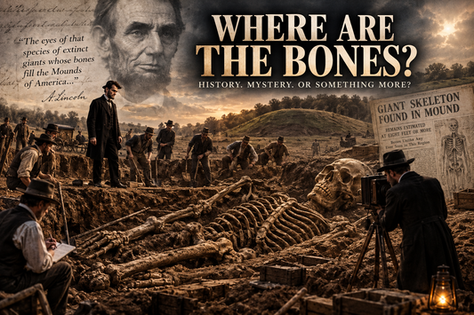 Abraham Lincoln and the mystery of his extinct giants quote about bones filling the ancient mounds of America