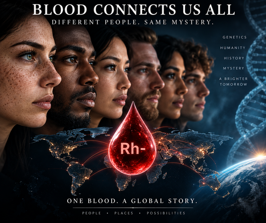 Rh negative blood explained through the Rh factor, RHD genetics, inheritance, blood types and human origins