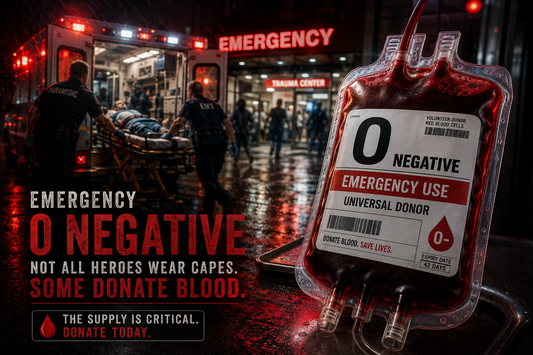 Article 009: America Is in a Blood Crisis & O Negative Donors Are Needed Now!